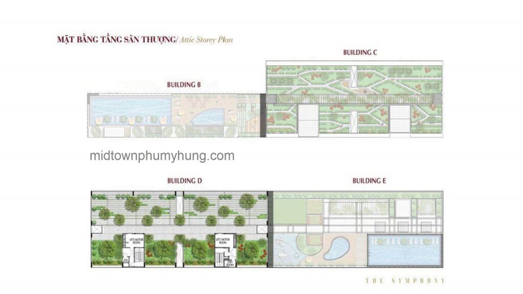 Mặt bằng sân thượng M6 Midtown