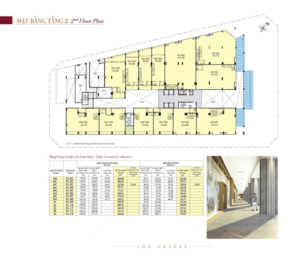 Mặt bằng tầng 2 Midtown M5 (The Grand)